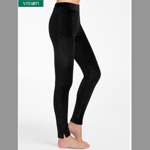 Black organic cotton stretchy corduroy leggings NWT